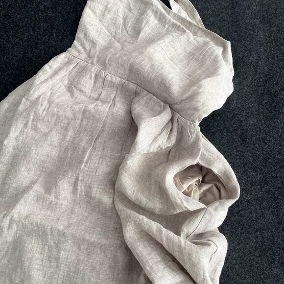 NWT Quince Beige Linen Fit&Flare Sundress Size S - Picture 9 of 16